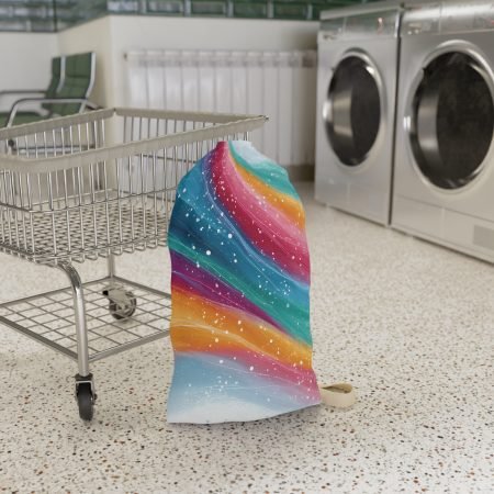 Colorful Abstract Laundry Bag - Vibrant Storage for Home, Dorms, Kids, Gifts, Laundry Day, Home Decor, Organizing Essentials