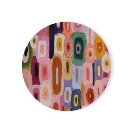 Colorful Abstract Cork Back Coaster Set, Modern Home Decor, Unique Gifts, Table Accessories, Vibrant Coasters, Art Inspired Gifts