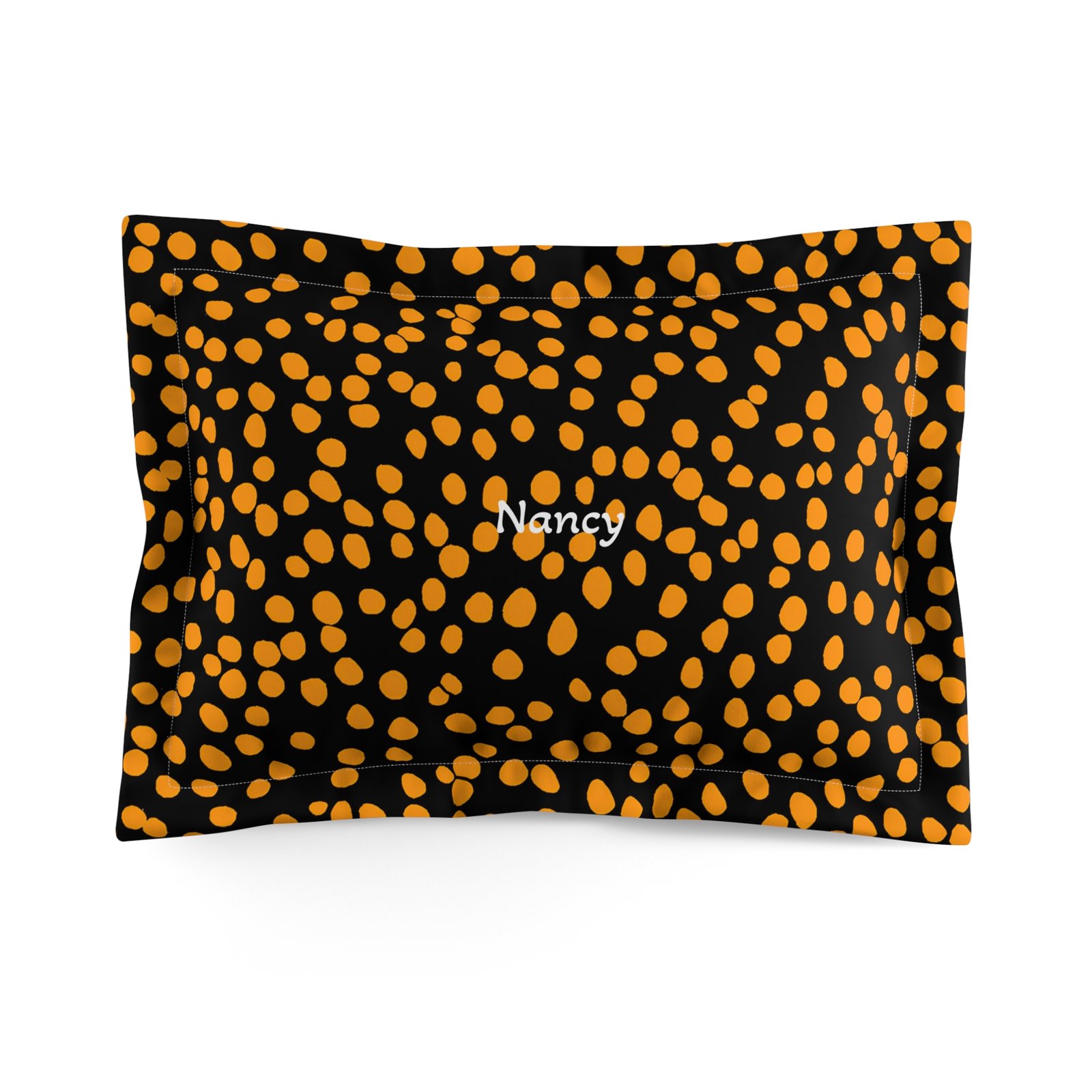 Halloween Microfiber Pillow Sham, Decorative Pillow Cover, Cozy Bedroom Accent, Pumpkin Spice Pillow, Fun Fall Decor - Image 5