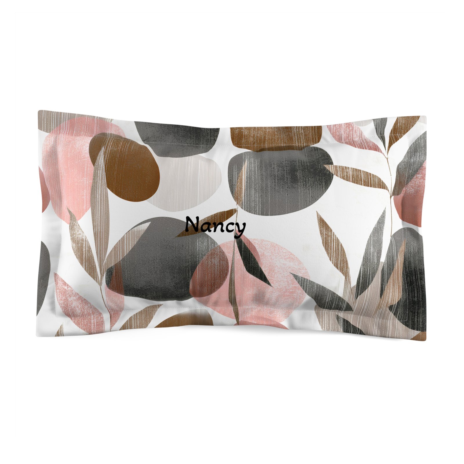 Chic Microfiber Pillow Sham, Modern Bedroom Decor, Floral Bedding Accessory, Cozy Gifts for Home, Minimalist Pillow Case - Image 4