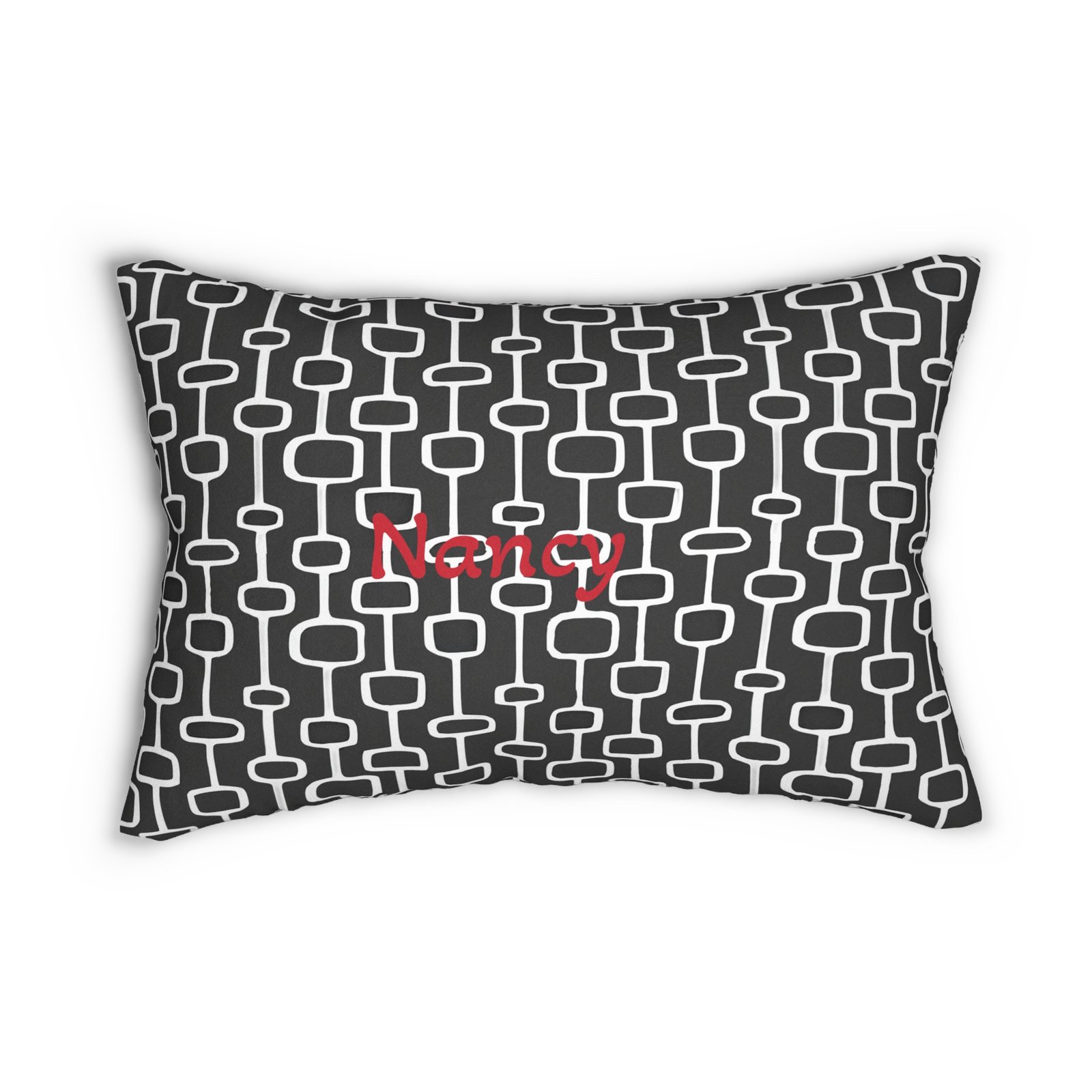 Modern Geometric Lumbar Pillow, Accent Cushion, Home Decor, Office Pillow, Gift for Her, Minimalist Design, Stylish Throw Pillow - Image 7