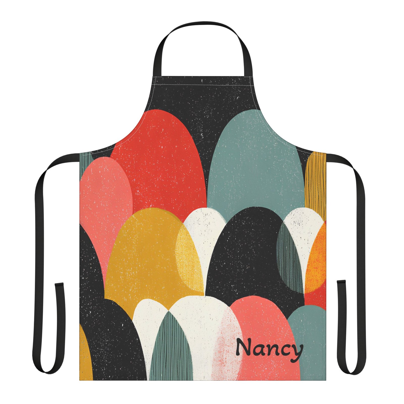 Colorful Abstract Apron, Fun Cooking Gift, Vibrant Kitchen Accessory, Chef Gift, Artsy Gift for Holidays - Image 7