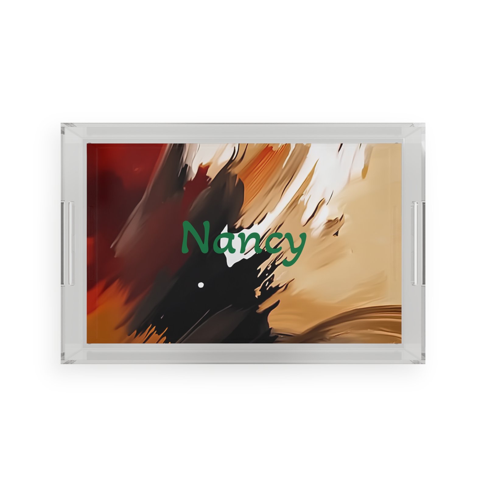 Stylish Acrylic Serving Tray, Modern Home Decor, Artful Kitchen Accessory, Unique Gift for Entertaining, Abstract Design, Decorative Tray - Image 7