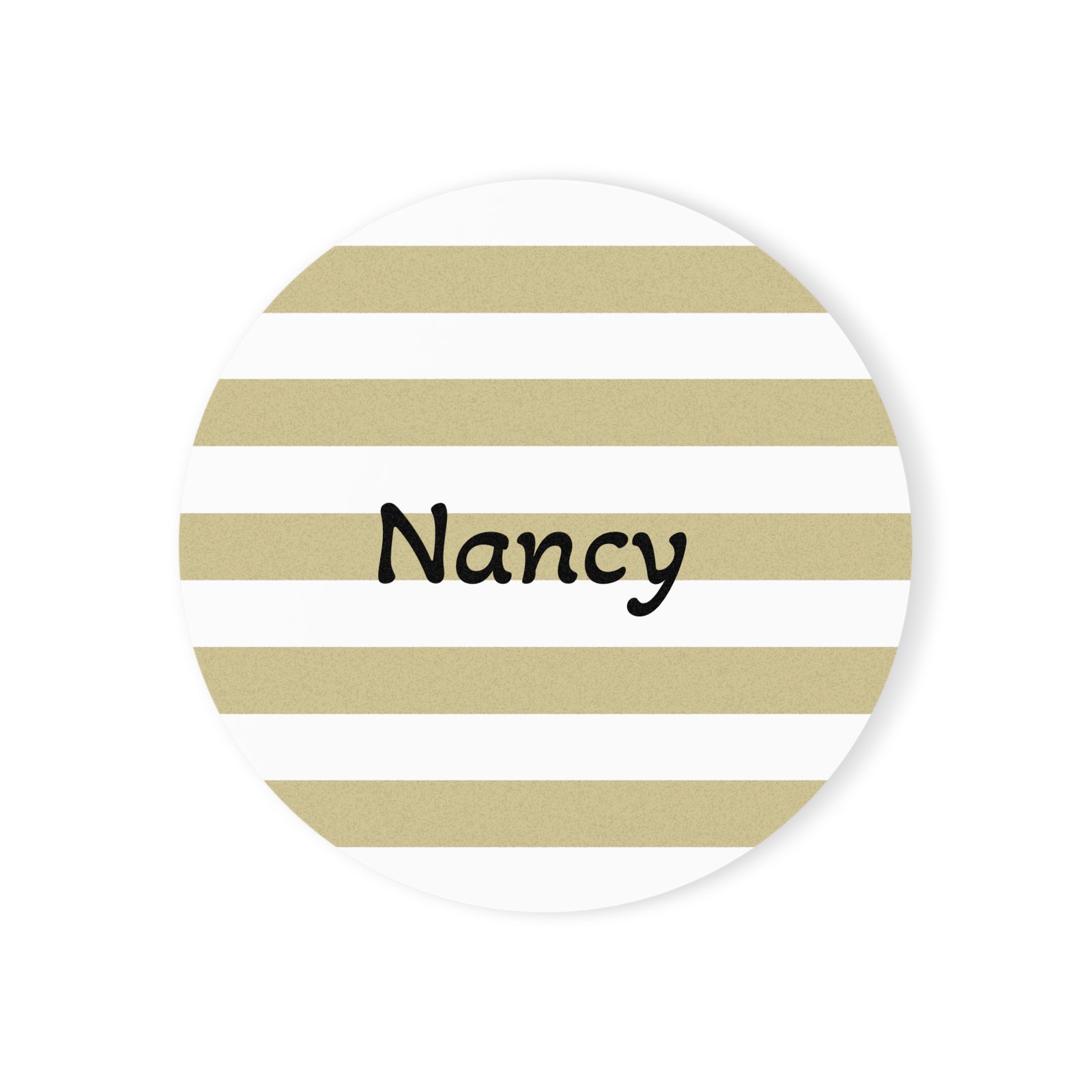 Elegant Striped Cork Back Coaster | Modern Table Decor, Gift for Housewarming, Wedding, Kitchen, Dining Room - Image 9