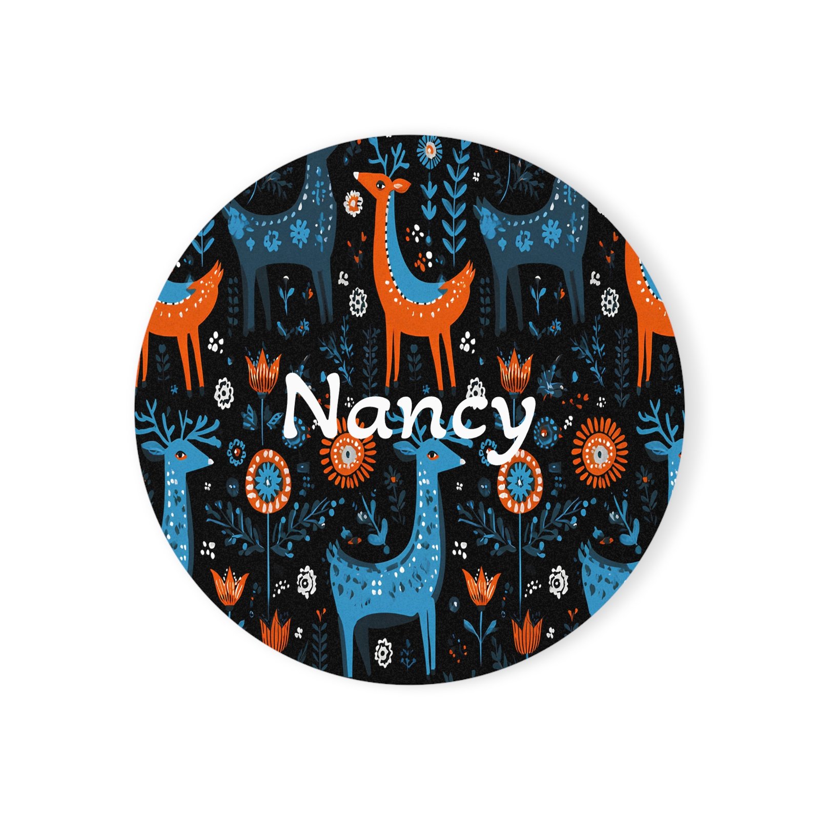 Colorful Deer Cork Back Coaster, Nature-inspired Home Decor, Unique Gift for Nature Lovers, Rustic Tableware, Holiday Coasters - Image 9