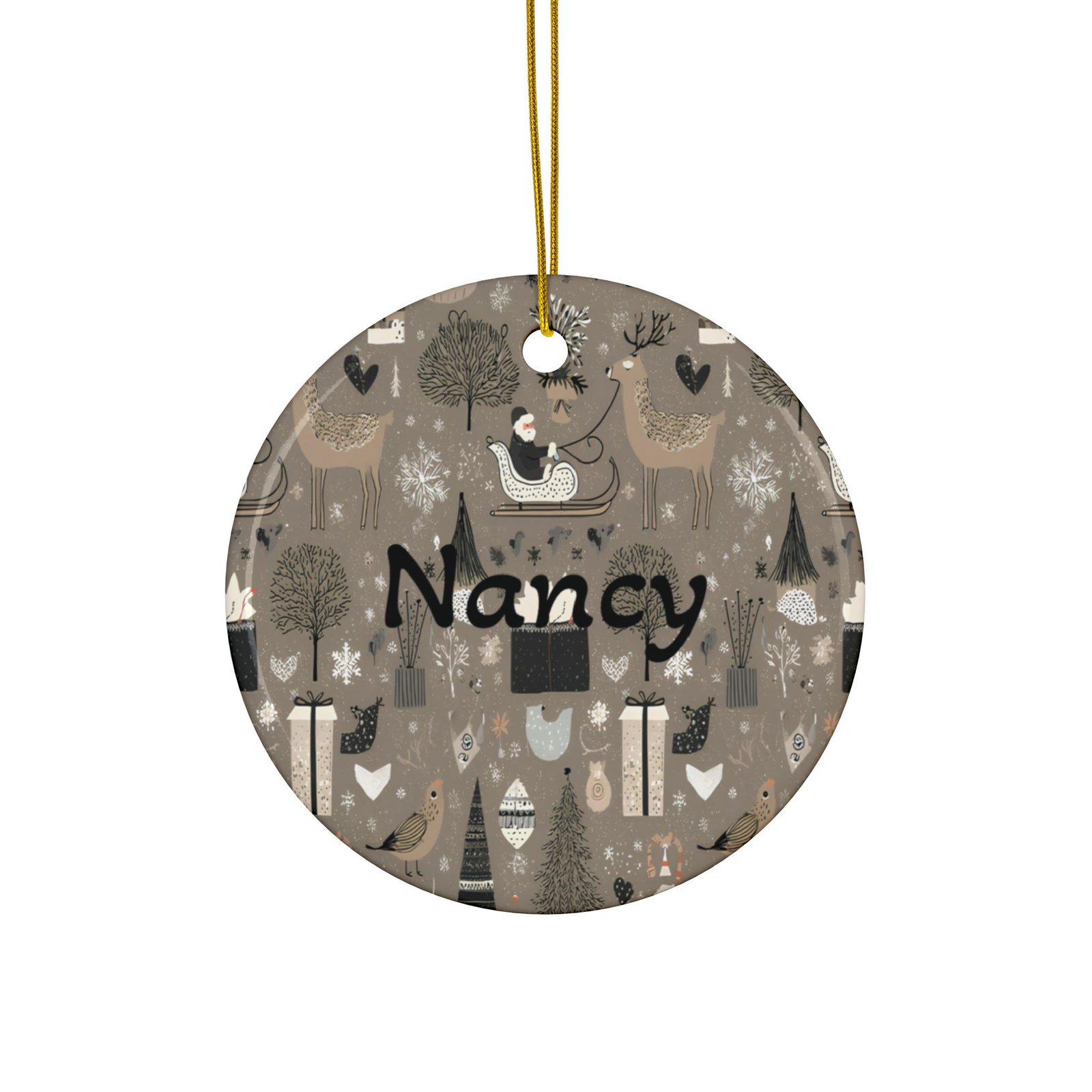 Ceramic Ornaments, 2-Side Print, (1pc, 3pcs, 5pcs, 10pcs) - Image 63