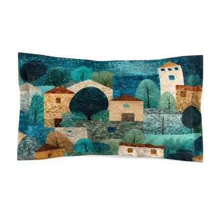 Cozy Artistic Microfiber Pillow Sham, Decorative Pillow Cover, Boho Bedroom Decor, Unique Housewarming Gift, European Landscape [...]