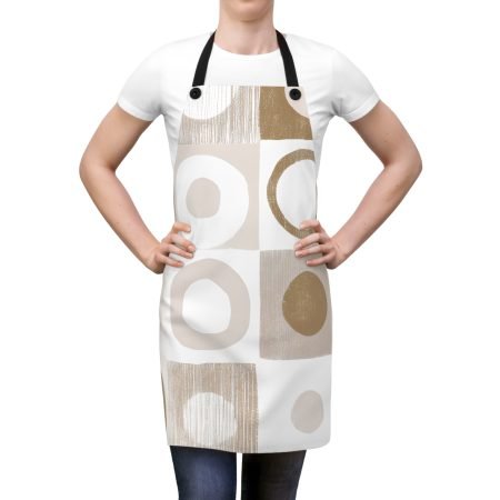 Chic Canvas Apron, Modern Kitchen Gift, Cooking Accessories, Trendy Chef Apron, Stylish BBQ Apron, Functional Art for Home