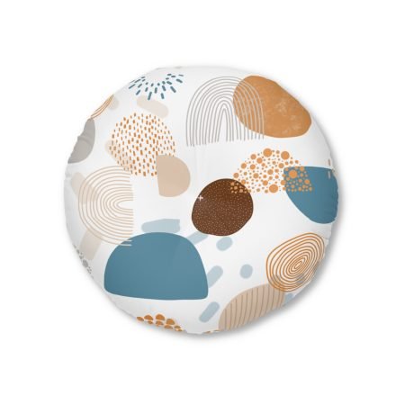 Modern Tufted Floor Pillow, Round - Cozy Bohemian Decor, Living Room Cushion, Stylish Seating, Home Accent, Gift Idea