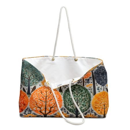 Colorful Tree Pattern Weekender Bag | Boho Travel Tote, Eco-Friendly Weekend Bag, Stylish Gym Bag, Summer Getaway Essential