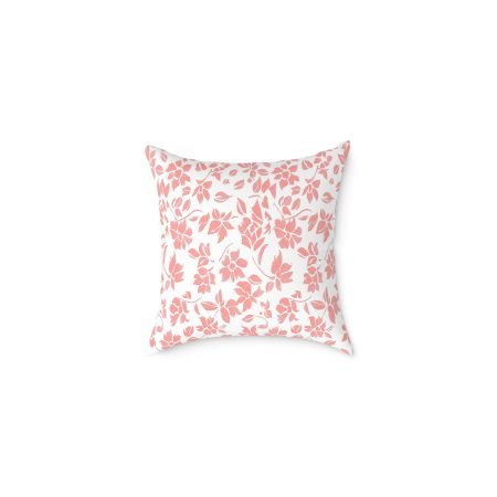 Blossom Square Pillow, Floral Decor, Cozy Home Accent, Gift for Her, Boho Throw Pillow, Summer Home Decor