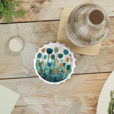 Colorful Floral Bottle Opener, Unique Bar Tool, Funky Kitchen Decor, Gift for Beer Lovers, Decorative Party Favor