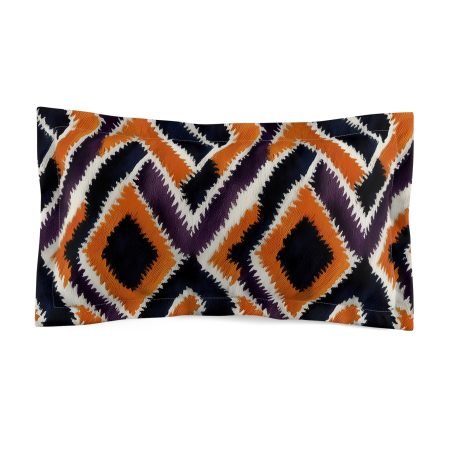 Bold Geometric Microfiber Pillow Sham | Stylish Bedroom Decor, Cozy Home Accessory, Gift for Homeowners, Unique Bedding