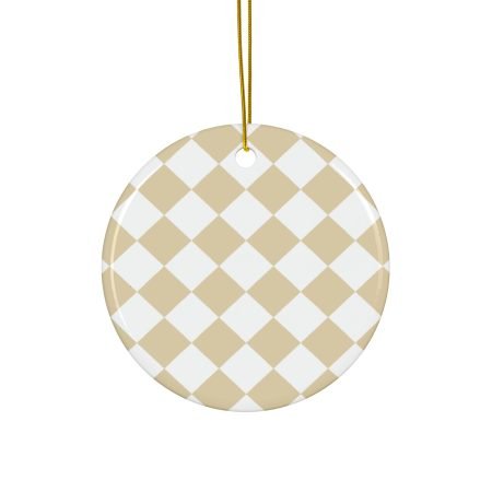 Chic Ceramic Ornaments, Holiday Decor, Gift Tags, Home Accents, Christmas Decorations, 2-Sided Print