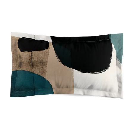 Chic Abstract Microfiber Pillow Sham, Modern Bedroom Decor, Cozy Bedding Accessory, Unique Gift Idea for Home, Stylish Home Accent