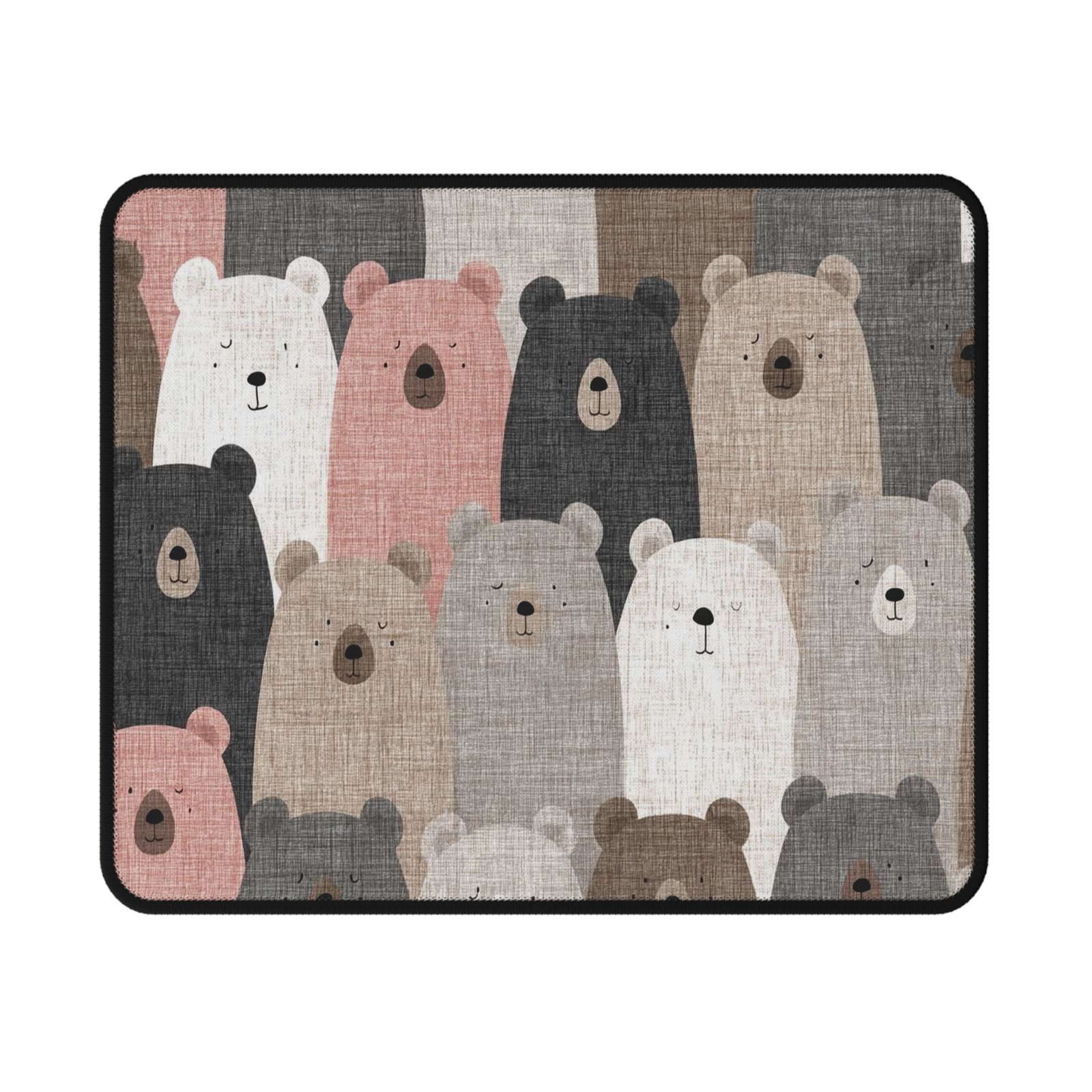 Cute Bear Themed Non-Slip Gaming Mouse Pad, Animal Lover Gift, Gamer Accessories, Home Office Decor, Gaming Gear