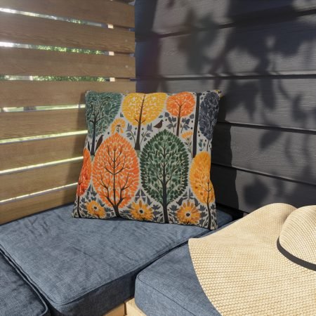 Vibrant Outdoor Decorative Pillows, Nature-Inspired Garden Accent, Cozy Patio Cushion, Fall Decor for Home, Perfect for Relaxation