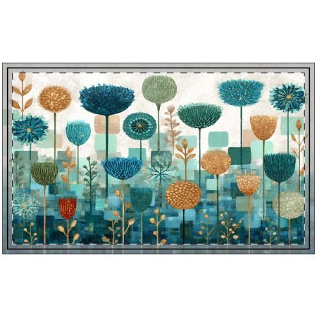 Colorful Floral Welcome Doormat, Indoor/Outdoor Entrance Rug, Housewarming Gift, Seasonal Decor, Home Sweet Home