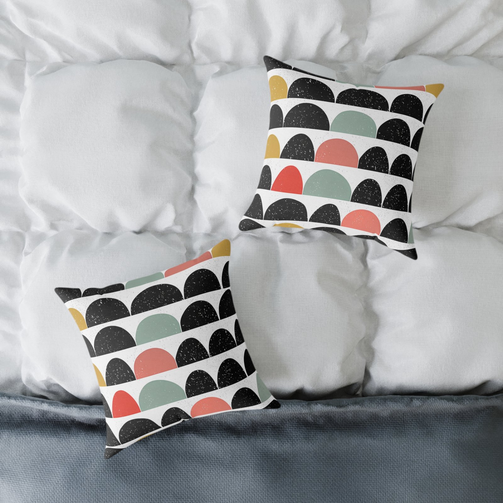 Modern Geometric Throw Pillow, Decorative Accent, Boho Home Decor, Couch Cushion, Gift for Housewarming, Trendy Pillow Cover - Image 4