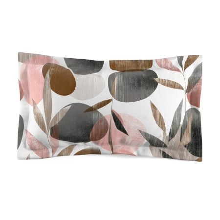 Chic Microfiber Pillow Sham, Modern Bedroom Decor, Floral Bedding Accessory, Cozy Gifts for Home, Minimalist Pillow Case