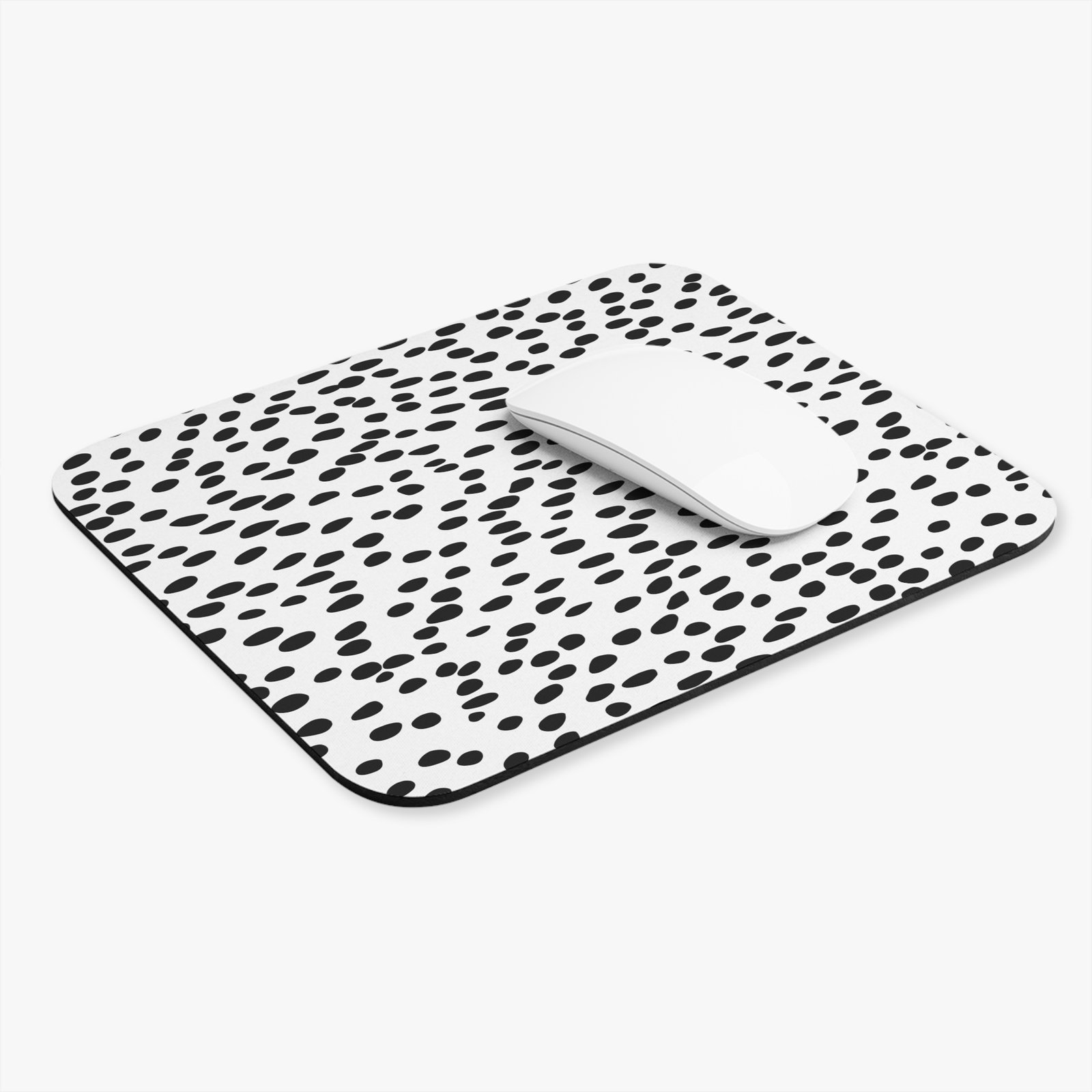 Chic Dotted Mouse Pad, Polka Dot Desk Accessory, Modern Office Decor, Gift for Remote Workers, Unique Computer Mat - Image 2