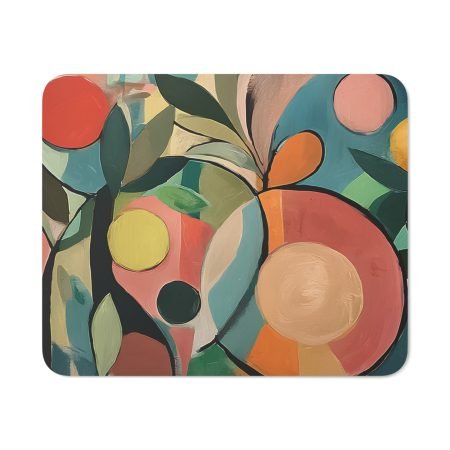 Colorful Artistic Desk Mouse Pad, Modern Home Office Decor, Ergonomic Mouse Mat, Gift for Students, Creative Workstation Accessory