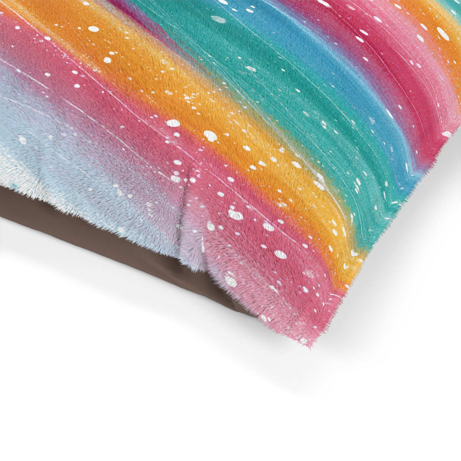 Colorful Pet Bed for Cozy Comfort, Dog Bed, Cat Bed, Rainbow Pet Cushion, Pet Furniture, Home Decor - Image 3