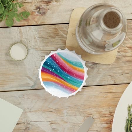 Colorful Abstract Bottle Opener, Artistic Kitchen Tool, Unique Gift for Beer Lovers, Party Essential, Home Bar Accessory