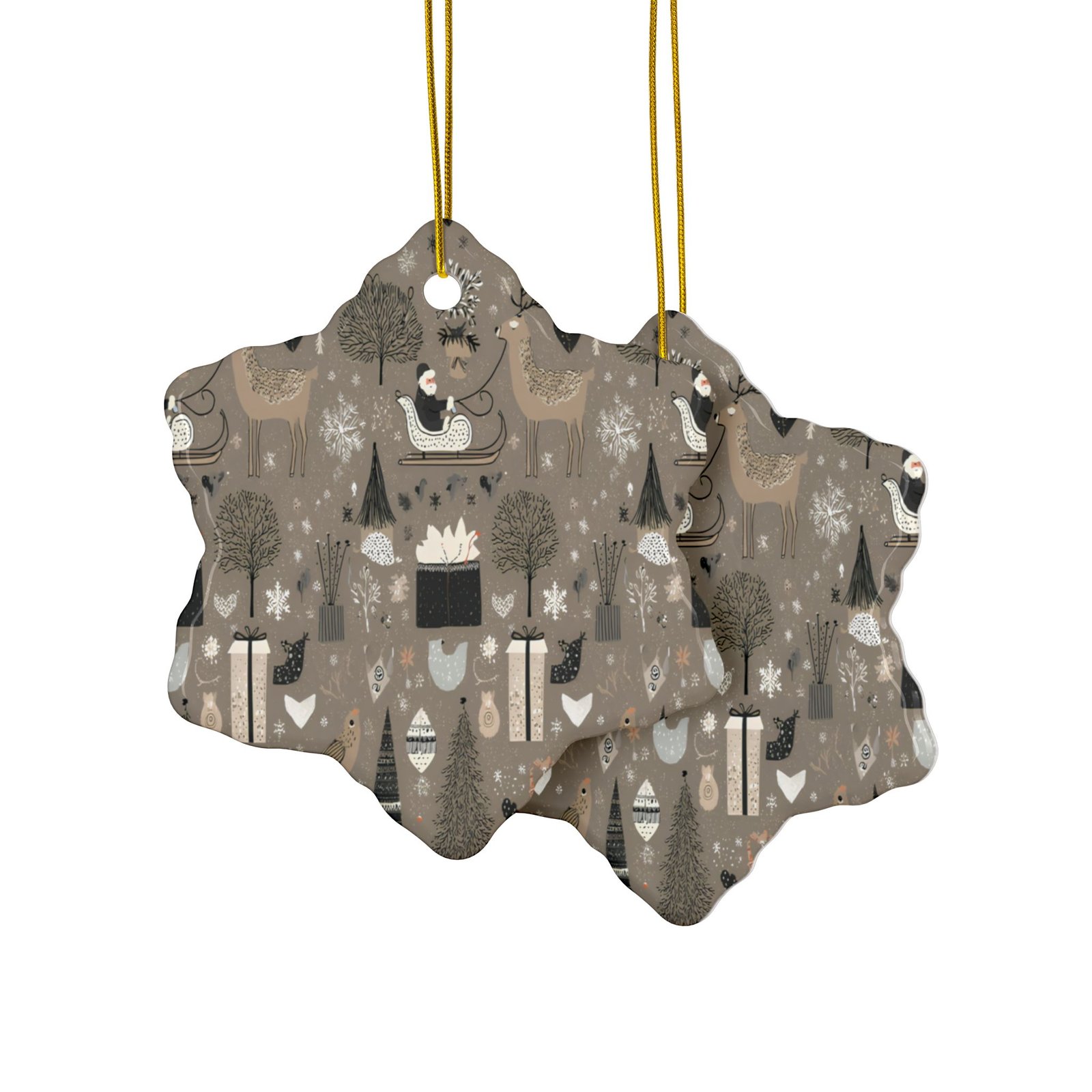 Ceramic Ornaments, 2-Side Print, (1pc, 3pcs, 5pcs, 10pcs) - Image 11