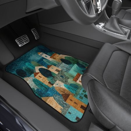 Scenic Car Mats, Set of 4, Eco-Friendly Auto Accessories, Housewarming Gift, Nature Lovers, Custom Car Decor