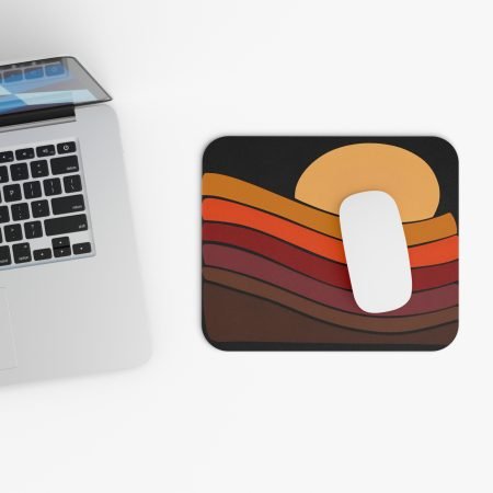 Sunset Landscape Mouse Pad, Cozy Desk Accessory, Gift for Geeks, Office Decor, Home Workspace, Unique Design