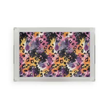 Stylish Acrylic Serving Tray - Chic Home Decor, Entertaining Essentials, Gift for Her, Kitchen Organization, Modern Party Tray