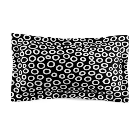 Chic Microfiber Pillow Sham with Fun Patterns, Modern Home Decor, Bedroom Accent, Gift for Her, Bedding Accessory