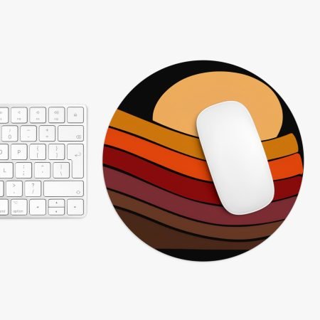 Sunset Layers Mouse Pad, Desk Accessory, Office Decor, Gift for Gamers, School Supplies, Stylish Mousepad