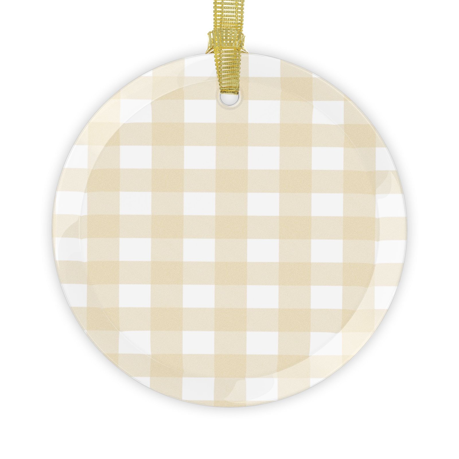 Chic Gingham Glass Ornaments for Holiday Decor, Rustic Tree Decorations, Handmade Gifts, Farmhouse Style, Seasonal Keepsakes - Image 9