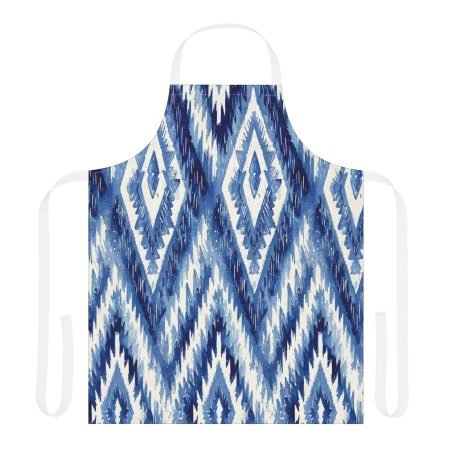 Stylish Geometric Apron with 5-Color Straps, Chef Gift, Culinary Apron, BBQ Cooking Apron, Kitchen Decor, Unique Gift Idea