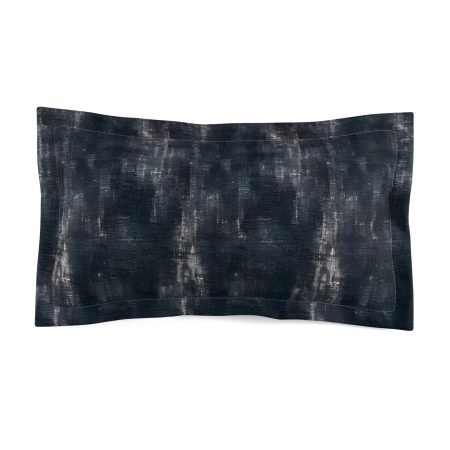 Modern Abstract Microfiber Pillow Sham, Cozy Bedroom Decor, Stylish Home Accent, Dark Gray Bedding, Gifts for Her, Relaxation