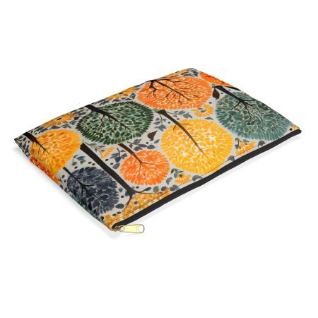 Vibrant Floral Accessory Pouch, Colorful Travel Makeup Bag, Nature-Inspired Organizer, Gift for Nature Lovers, Eco-Friendly Pouch