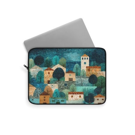 Charming Landscape Laptop Sleeve, Nature-Inspired Laptop Case, Gift for Students, Office Accessory, Unique Tech Pouch