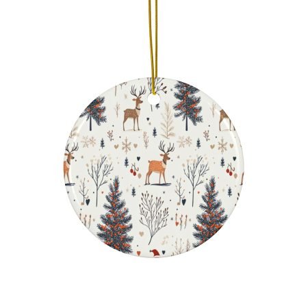 Ceramic Ornaments, 2-Side Print, (1pc, 3pcs, 5pcs, 10pcs)