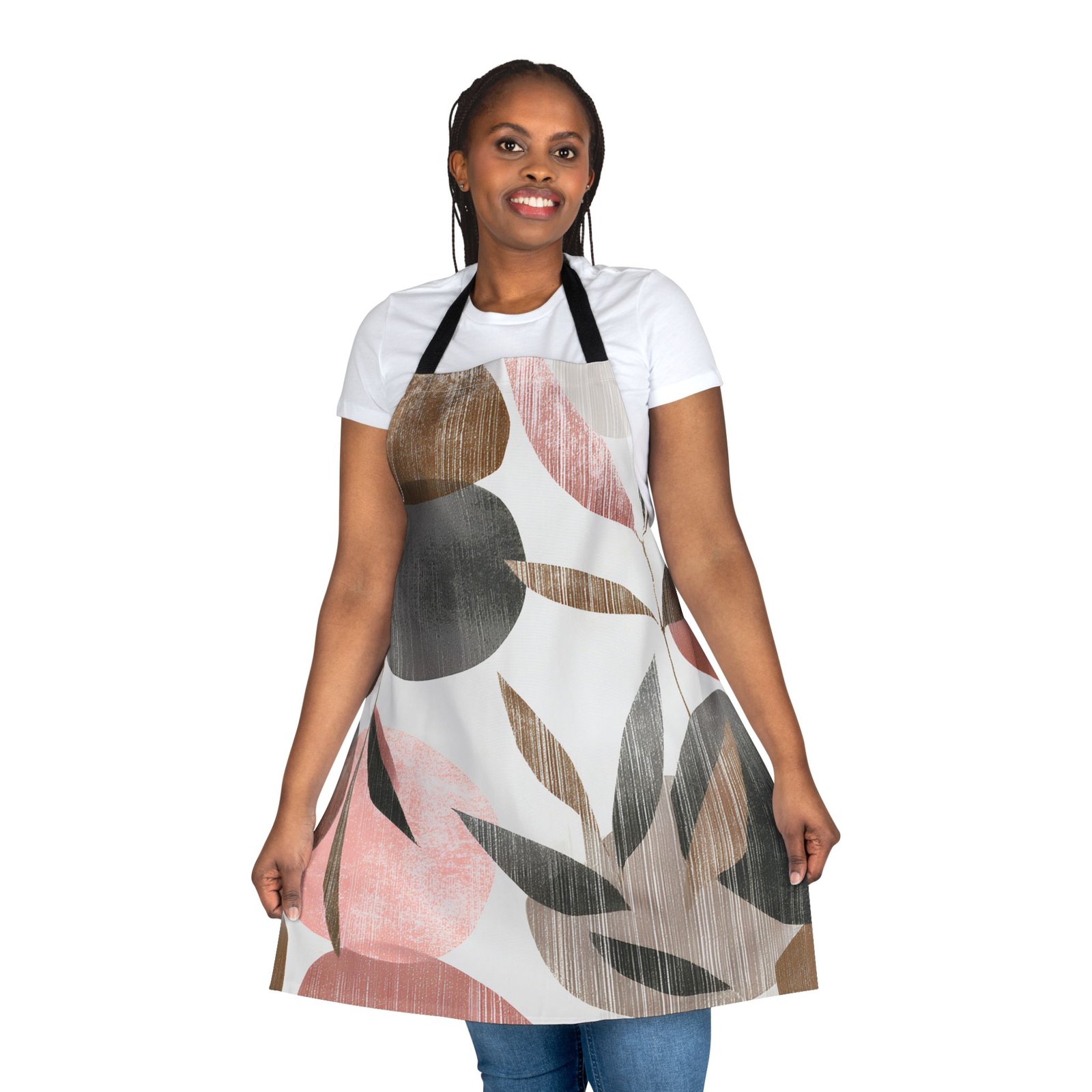 Chic Floral Kitchen Apron, Stylish Cooking Apron, Gift for Home Cooks, Mother's Day, BBQ, Kitchen Decor, AOP Design - Image 4