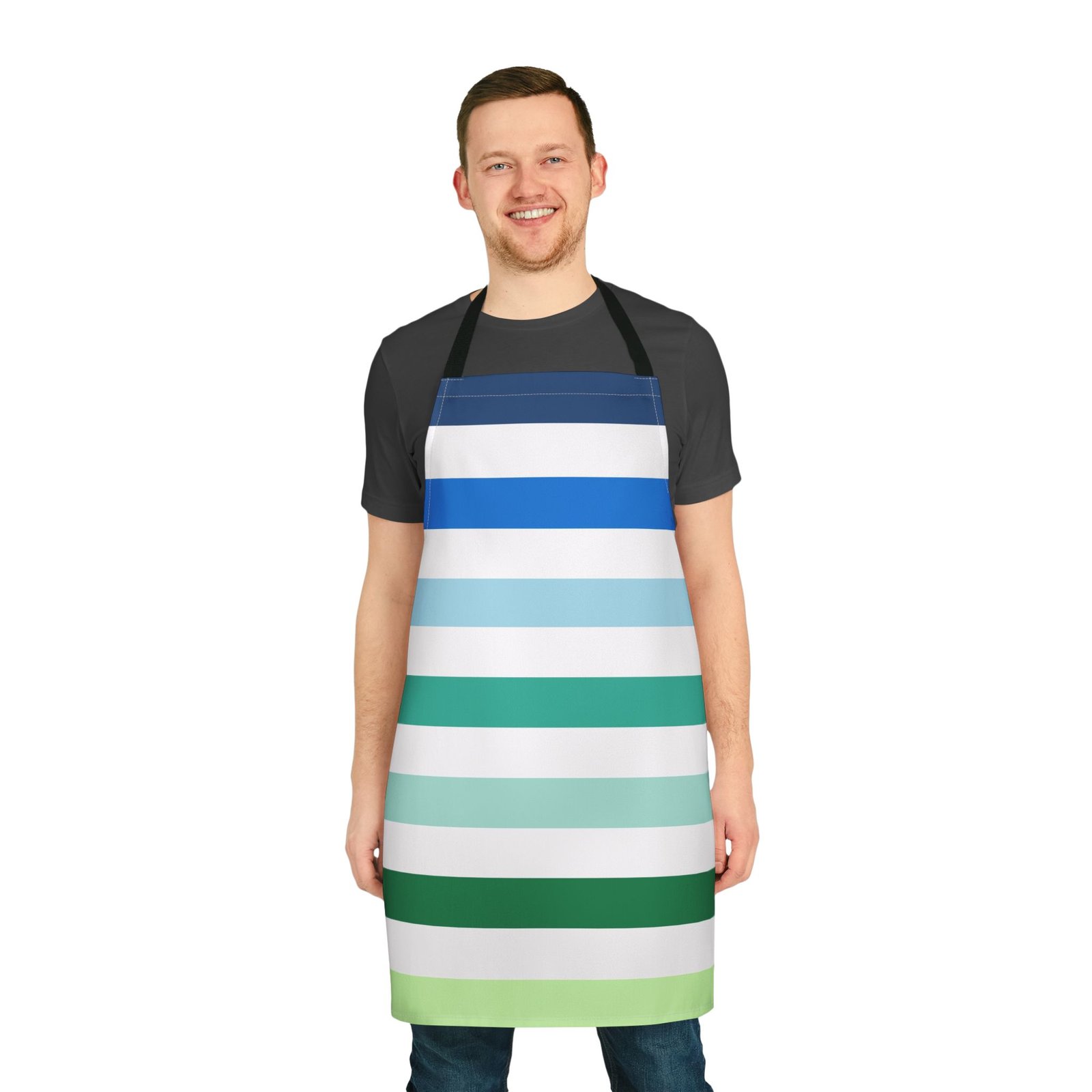 Colorful Striped Apron with 5 Adjustable Straps, Cooking Gift, Baking Accessory, BBQ Apron, Kitchen Decor, Chef Gift - Image 2