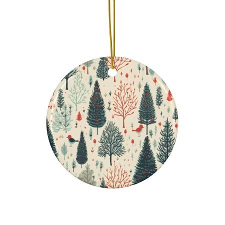 Ceramic Ornaments, 2-Side Print, (1pc, 3pcs, 5pcs, 10pcs)