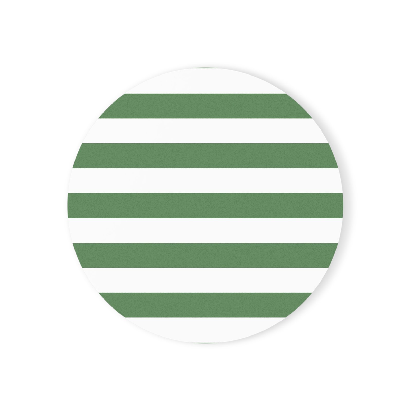 Stylish Cork Back Coaster Set, Green Striped Drink Coasters, Home Decor, Gift for Coffee Lovers, Eco-Friendly Housewarming Gift