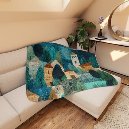 Cozy Sherpa Blanket for Home, Warm Throw Blanket, Perfect for Winter, Gift for Housewarming, Relaxing Evenings, Soft Decorative Blanket