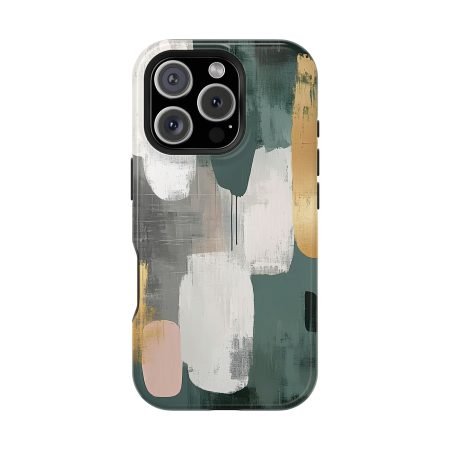 Chic Impact-Resistant Phone Case, Modern Abstract Design, Phone Protection, Gift for Her, Trendy Accessories