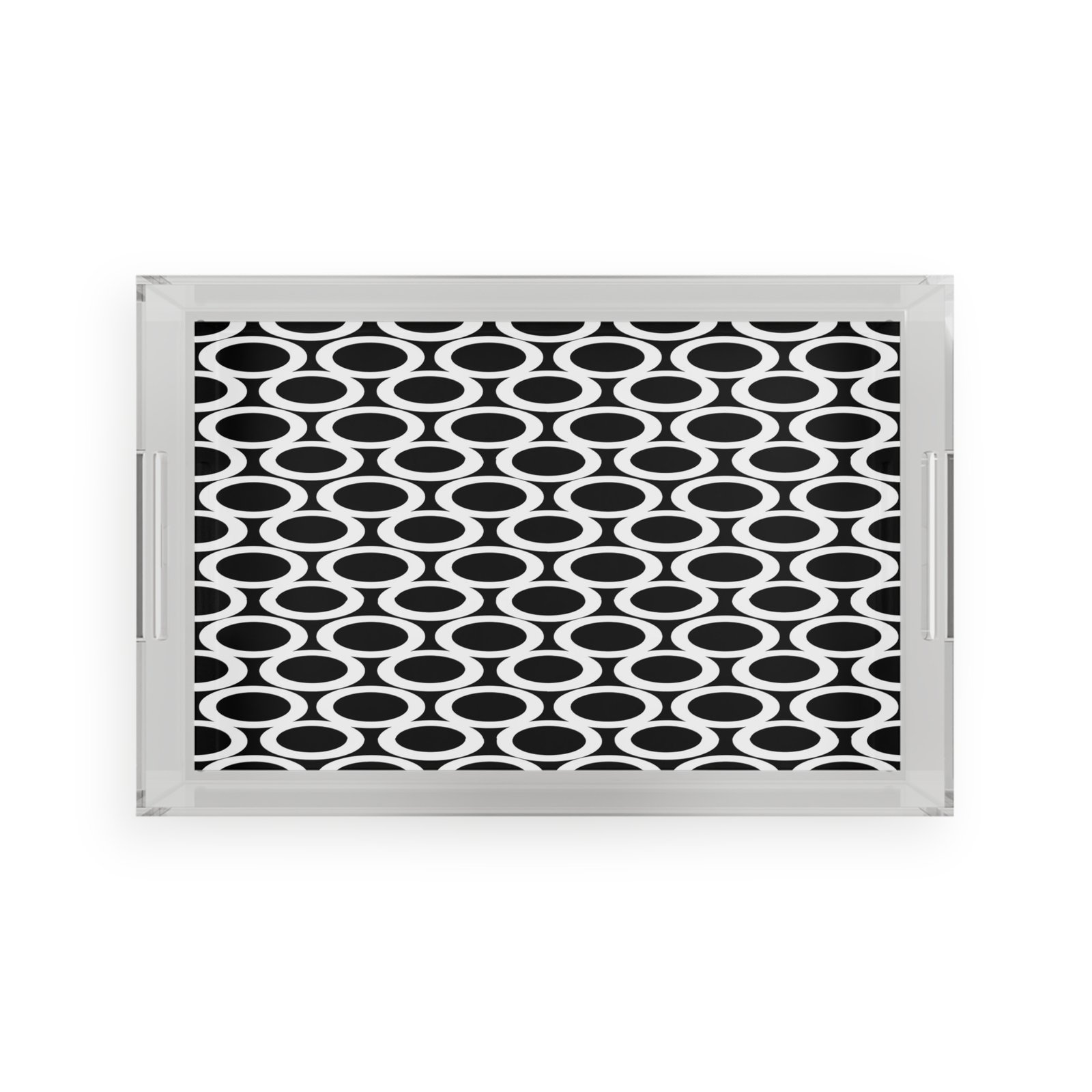 Modern Acrylic Serving Tray - Chic Home Decor, Stylish Gift, Entertaining Essentials, Kitchen Organizer, Unique Housewarming Present