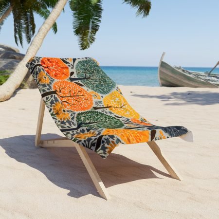 Vibrant Eco-Friendly Beach Towel | Summer Vibes, Picnic Essential, Pool Day Must-Have, Gift for Nature Lovers, Outdoor Adventure