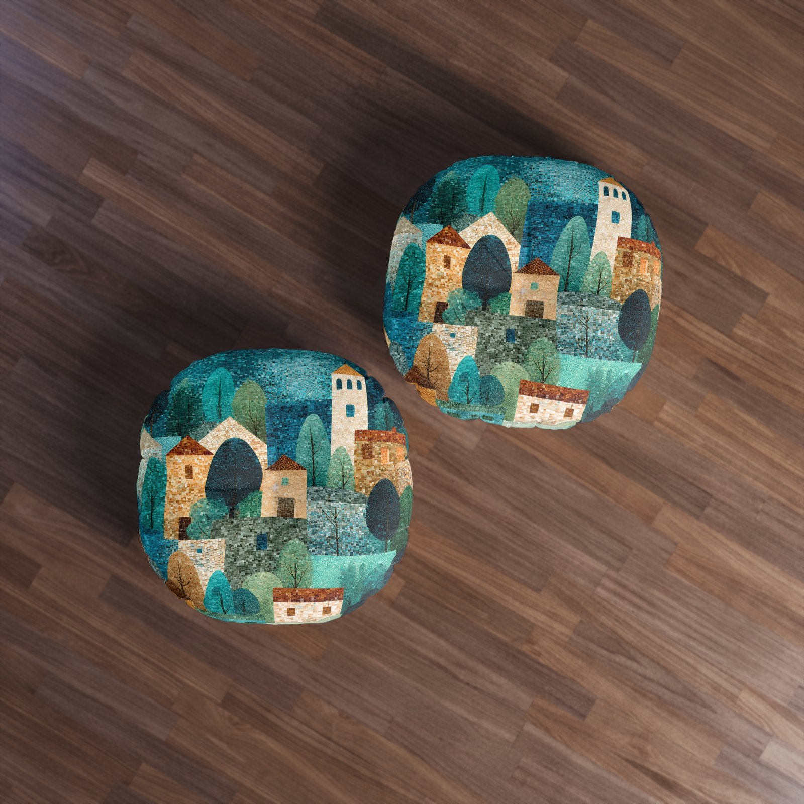 Cozy Tufted Floor Pillow, Round Pillow for Home Decor, Bohemian Design for Living Room, Meditation, Gift for Housewarming, Soft Cushion - Image 2