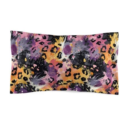 Vibrant Animal Print Pillow Sham, Decorative Bed Linen, Boho Home Decor, Gift for Animal Lovers, Colorful Bedroom Accent